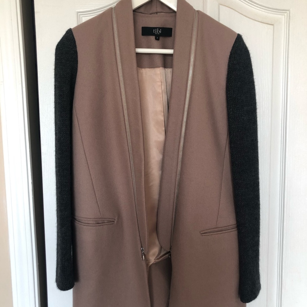 Tibi wool/cashmere blazer coat